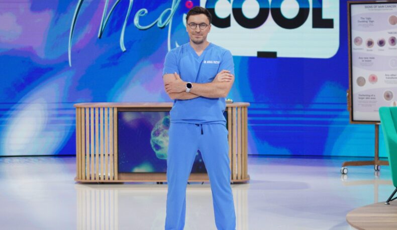 Doctorul Mihail Pautov în platoul emisiunii MediCOOL