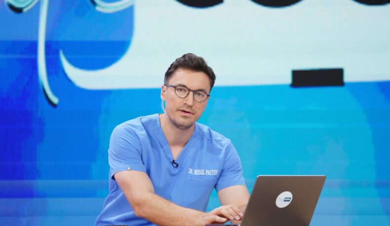 Doctorul Mihail Pautov în platoul emisiunii MediCOOL