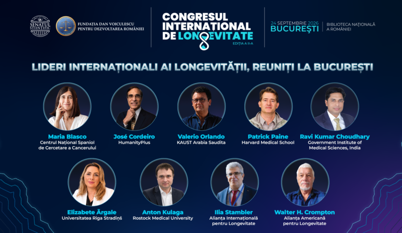 Lideri ai cercetării mondiale vin la București, la Congresul Internațional de Longevitate