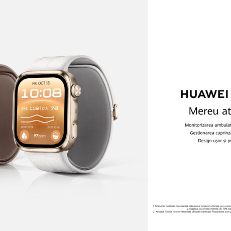 (P) HUAWEI prezintă noul WATCH D3: Funcții avansate de monitorizare a sănătății și măsurarea tensiunii arteriale la nivel medical